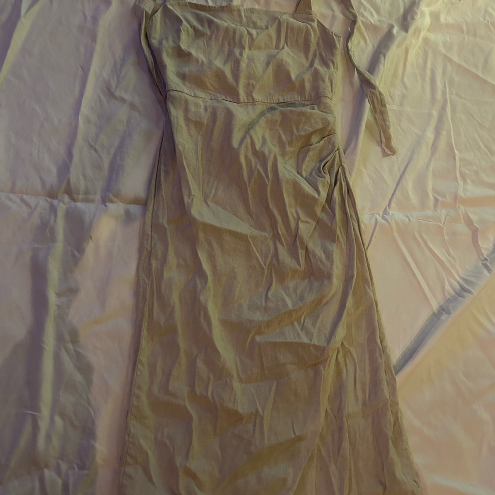 Elegant Beige Women's Dress